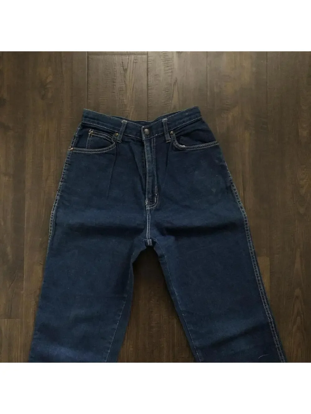 Vintage 80s 90s Hi Rise Jeans Tommys Sz7/8 W24 L33 Cotton USA - Picture 2 of 4